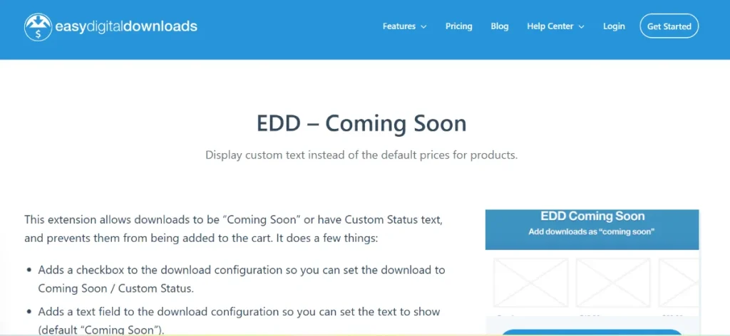 Easy Digital Downloads – Coming Soon