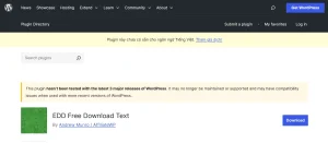 Easy Digital Downloads – Free Download Text
