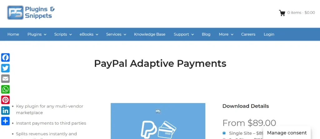 Easy Digital Downloads – PayPal Adaptive Payments