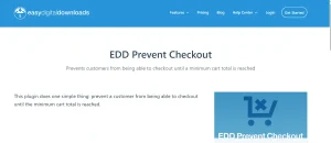 Easy Digital Downloads – Prevent Checkout