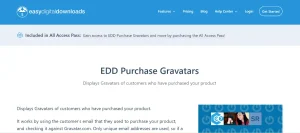 Easy Digital Downloads – Purchase Gravatars