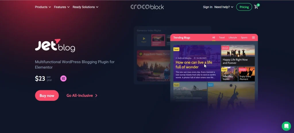 JetBlog For Elementor