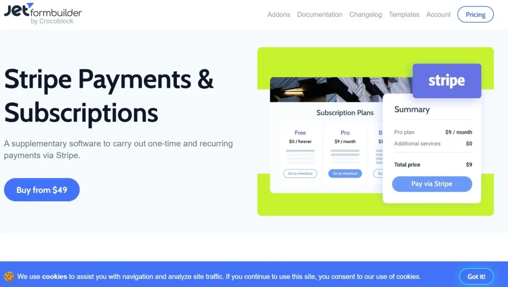 JetFormBuilder Stripe Gateway