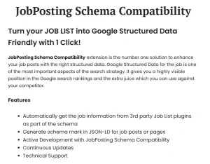 JobPosting Schema Compatibility
