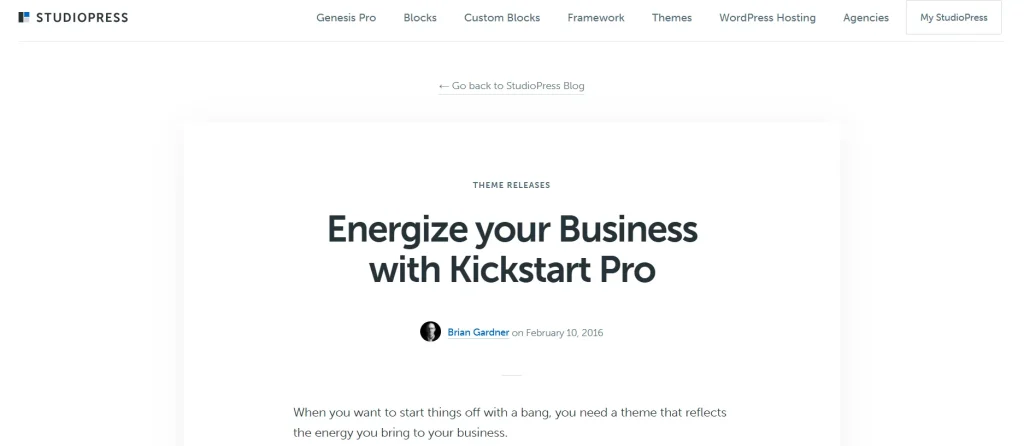 Kickstart Pro