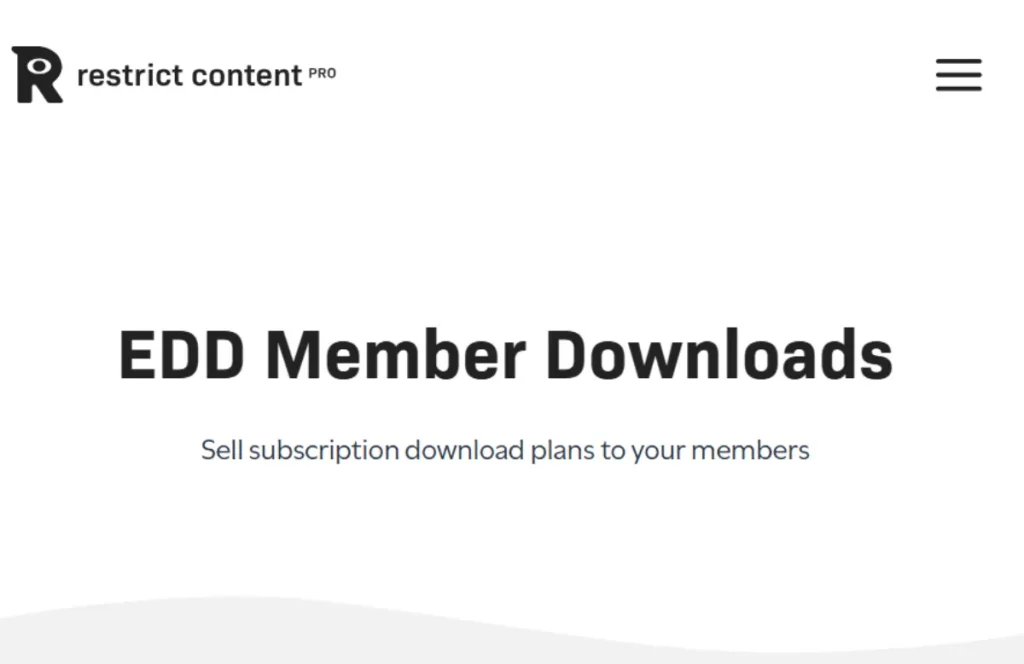 Restrict Content Pro – EDD Member Downloads