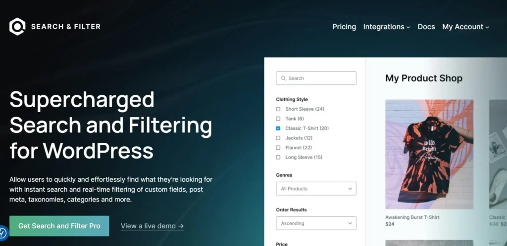 Search & Filter – Elementor Extension