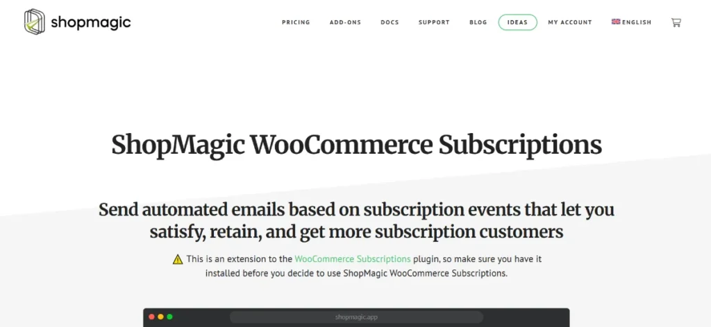 ShopMagic for WooCommerce Subscriptions