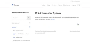 Sydney Child Theme
