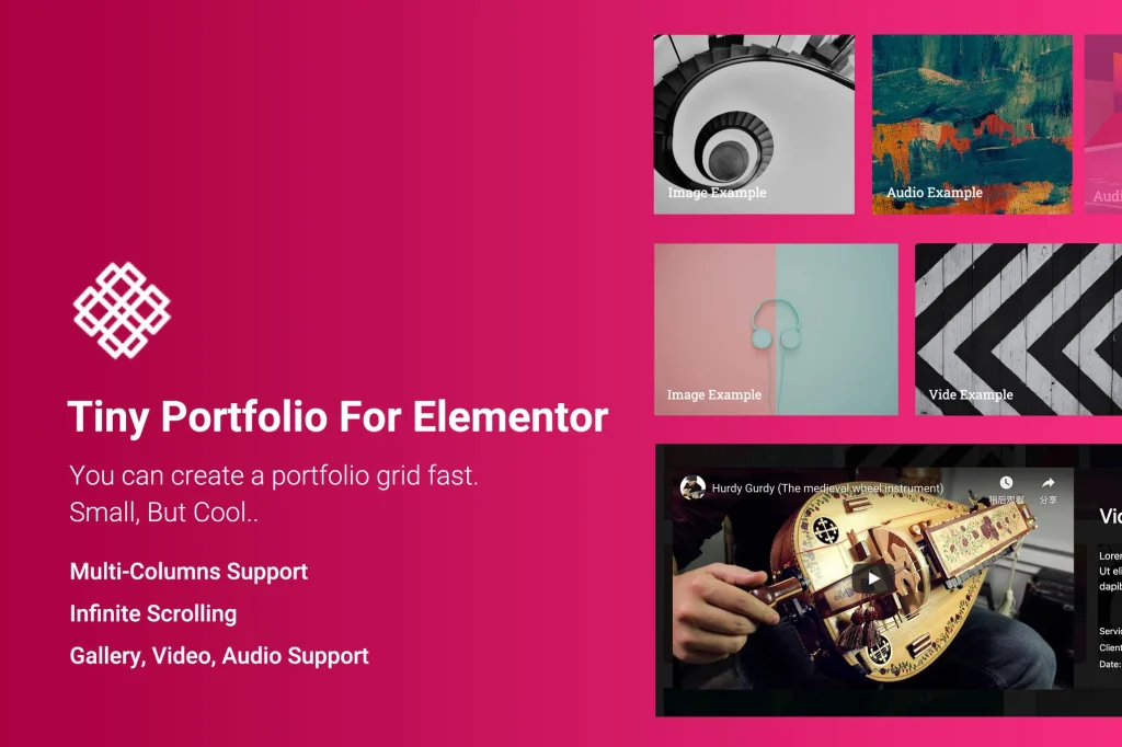 Tiny Portfolio Widgets For Elementor