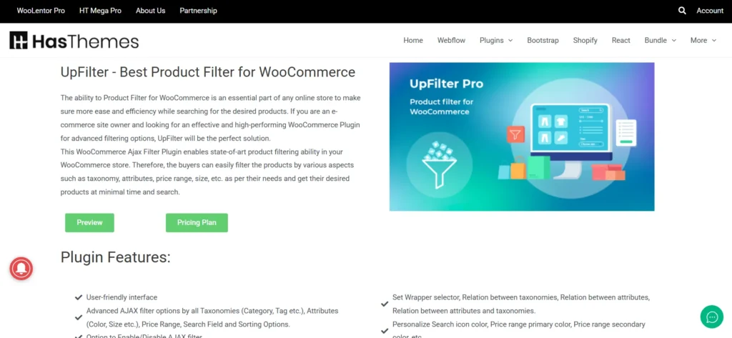 UpFilter Pro – Product Filter for WooCommerce