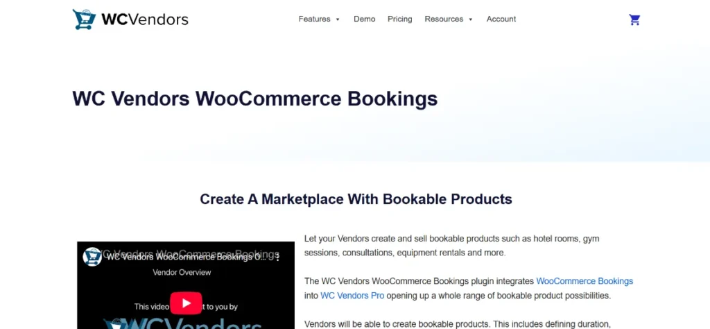 WC Vendors Pro WooCommerce Bookings