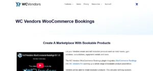 WC Vendors Pro WooCommerce Bookings