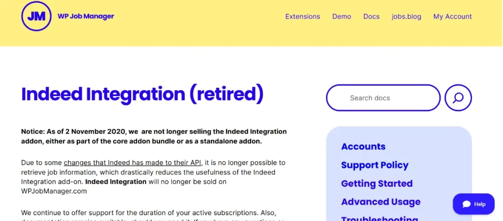 WP Job Manager – Indeed Integration