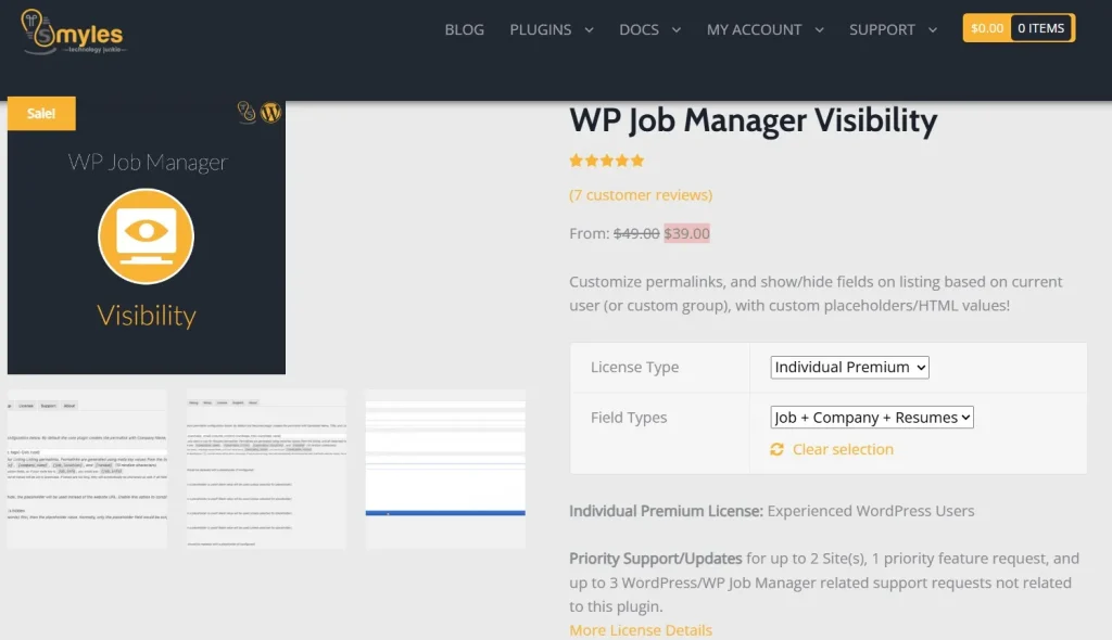 WP Job Manager – Visibility