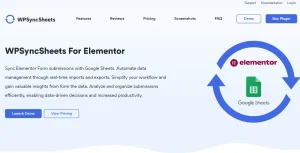 WPSyncSheets For Elementor