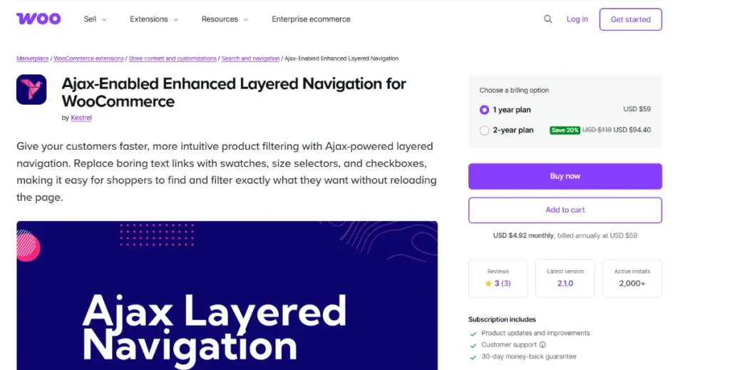 WooCommerce Advanced Ajax Layered Navigation