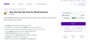 WooCommerce Buy One Get One Free