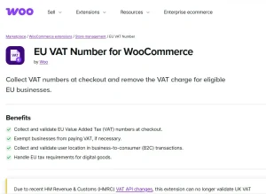 WooCommerce EU VAT Number