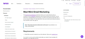 WooCommerce Mad Mimi integration