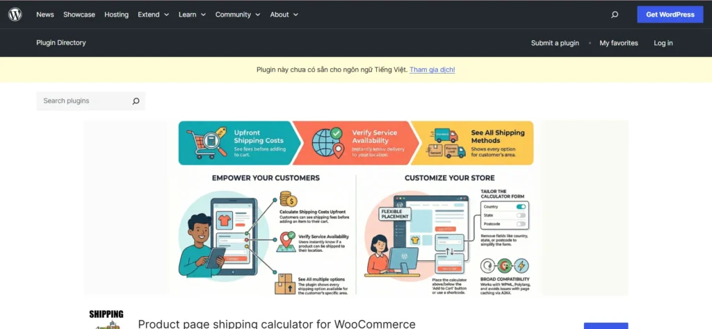 Woocommerce Shipping Calculator On Product Page
