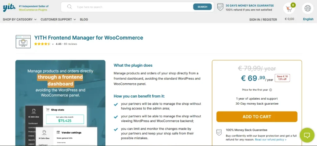 YITH Frontend Manager for WooCommerce Premium