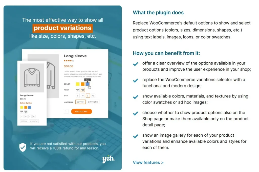 YITH WooCommerce Color, Image & Label Variation Swatches Premium