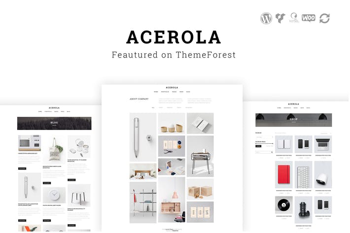 Acerola – Ultra Minimalist Agency WordPress Theme
