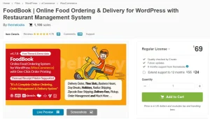 FoodBook | Online Food Ordering System for WordPress