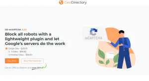 GeoDirectory Re-Captcha