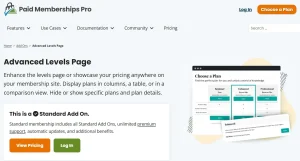 Paid Memberships Pro – Levels as DIV Layout Add On