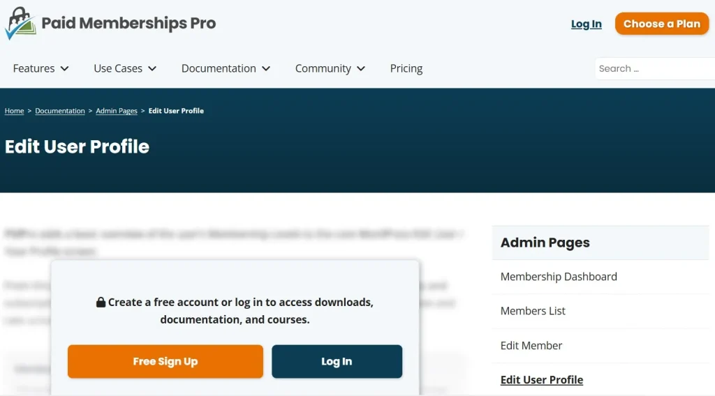 Paid Memberships Pro – Member History Add On