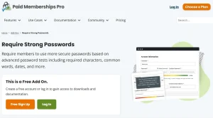 Paid Memberships Pro – Require Strong Passwords