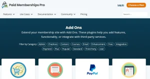 Paid Memberships Pro – Table Layout Plugin Pages