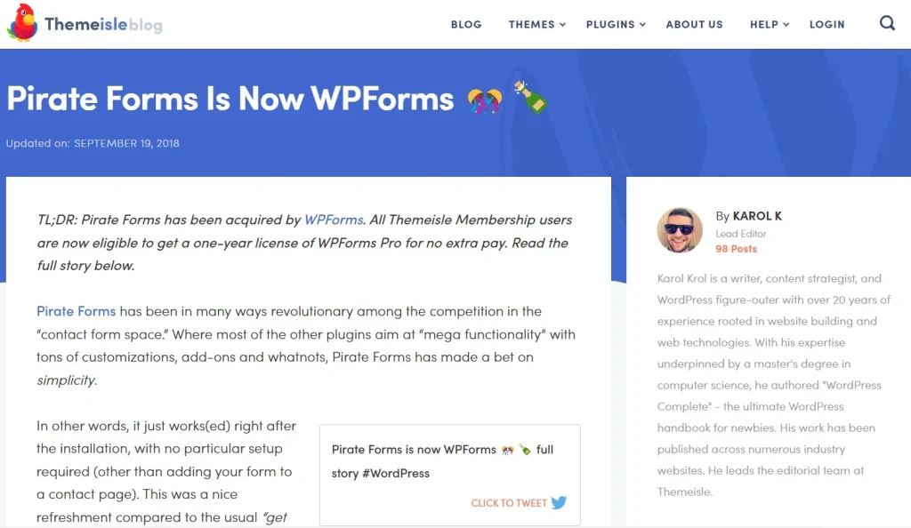 Pirate Forms Extended