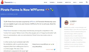 Pirate Forms Extended