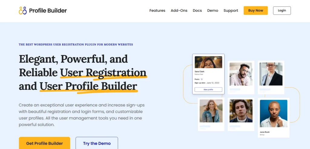 Profile Builder – BuddyPress Add-on