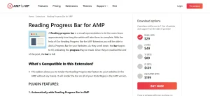 Reading Progress Bar for AMP