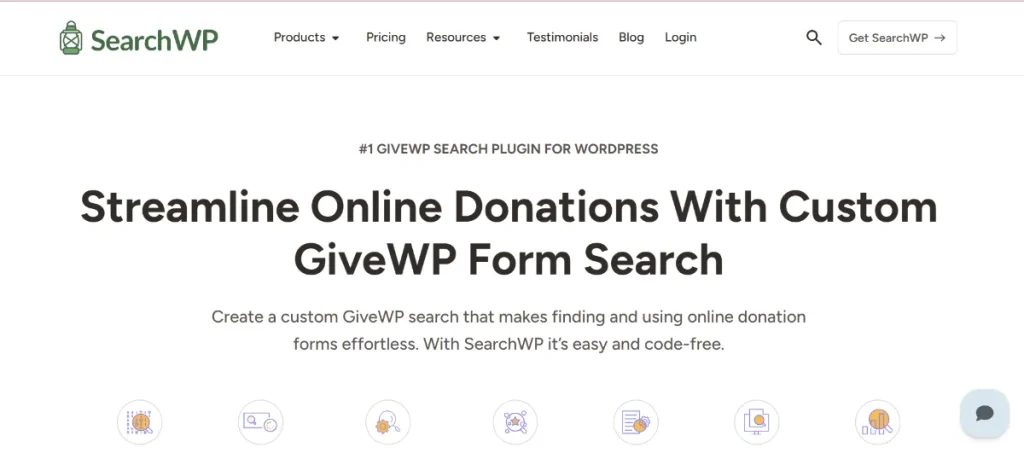 SearchWP Give Integration