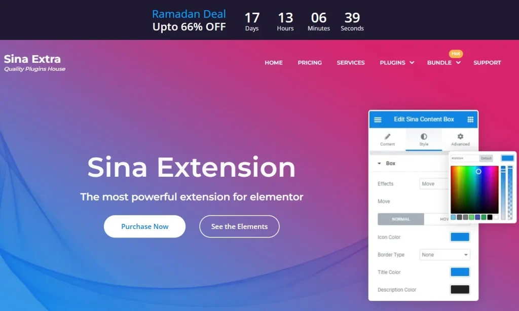 Sina Extension Pro for Elementor