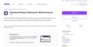 Storefront Product Sharing