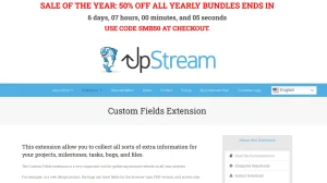 UpStream Custom Fields