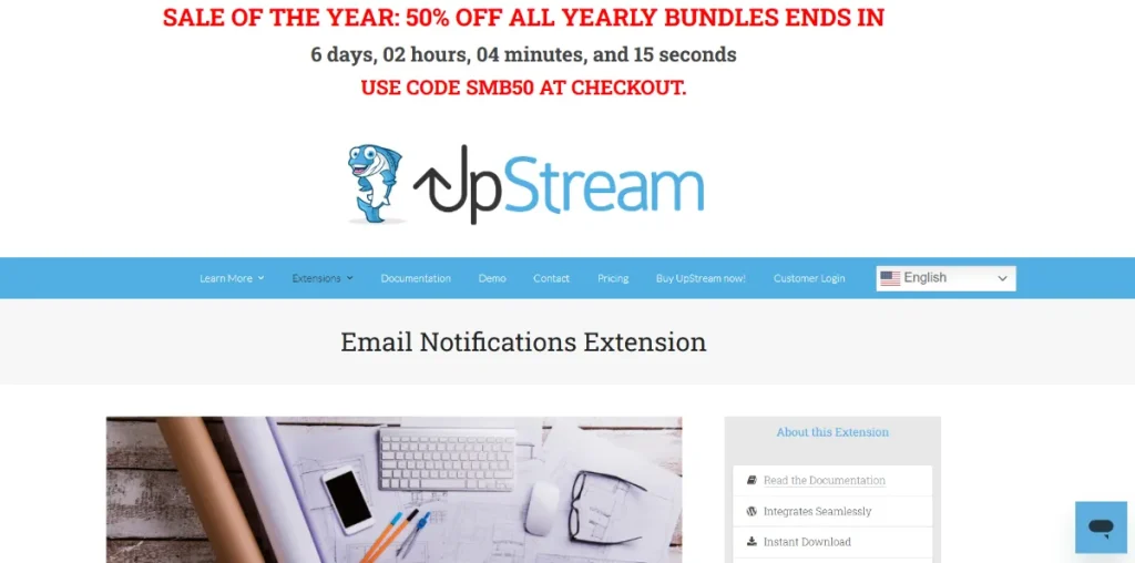 UpStream Email Notifications