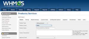 WHMCS Multisite Provisioning