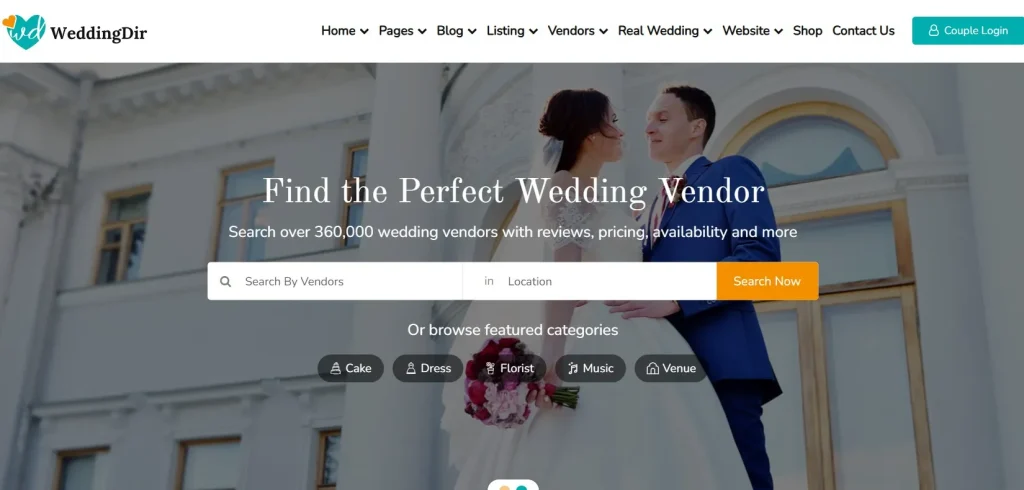 WeddingDir – Shortcodes