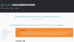 WooCommerce Simple Storewide Sale