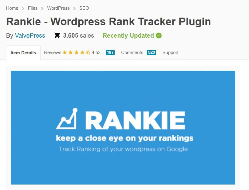 WordPress Rankie
