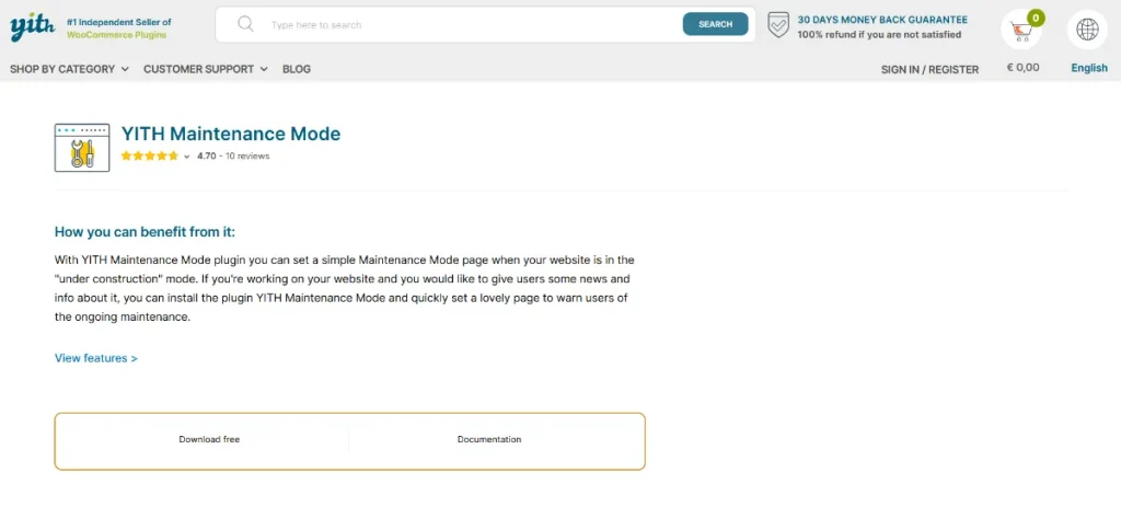 YITH Maintenance Mode