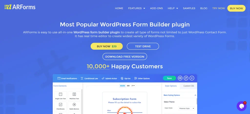 ARForms – Post Creator Add on