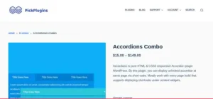 Accordions by PickPlugins – Pro